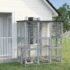 Catface Large Outdoor Catio Enclosure, Weatherproof Cat House with Asphalt Roof,  Wooden Cat Patio Cage with 6 Balanced Platforms, 71 x 39 x 71, Grey